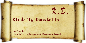 Király Donatella névjegykártya
